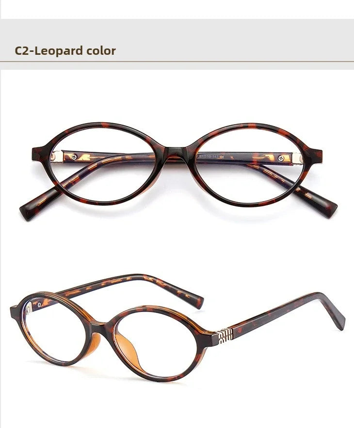 Retro Anti Blue Ray Photochromic Myopia Glasses