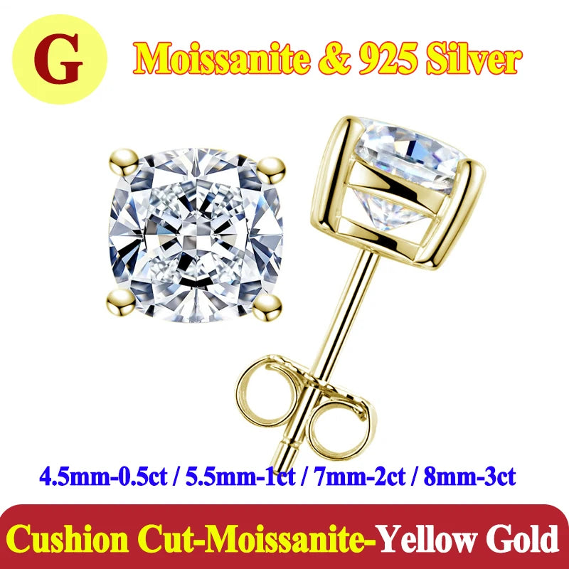 0.5-3 Carat Moissanite Studs