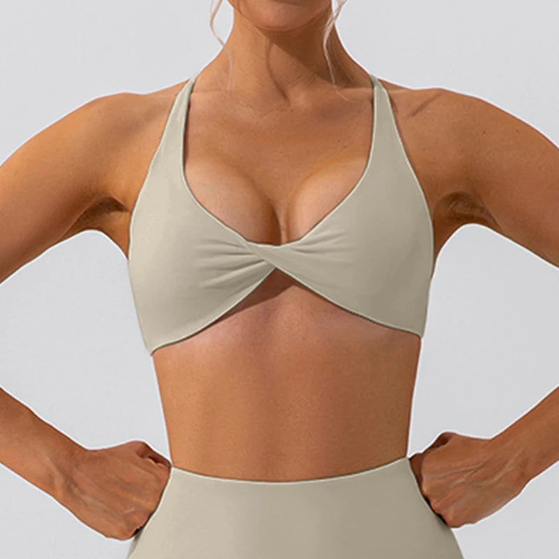 Cross Back Yoga Bra