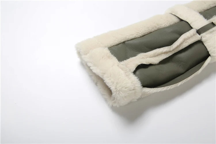 Furry Patchwork Crop Jacket