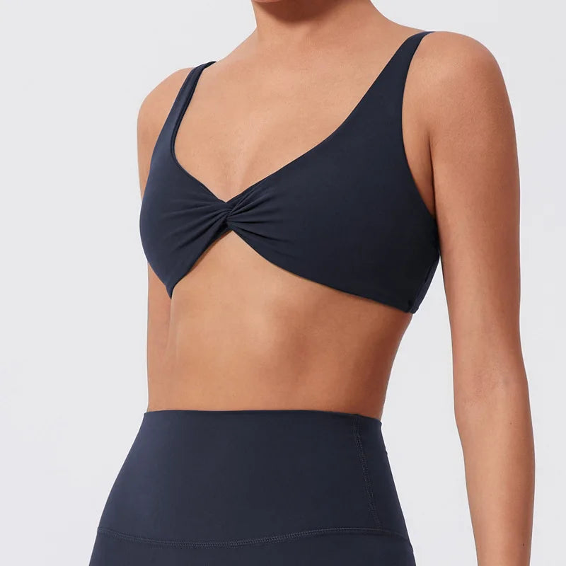 Front Twist Sports Bra