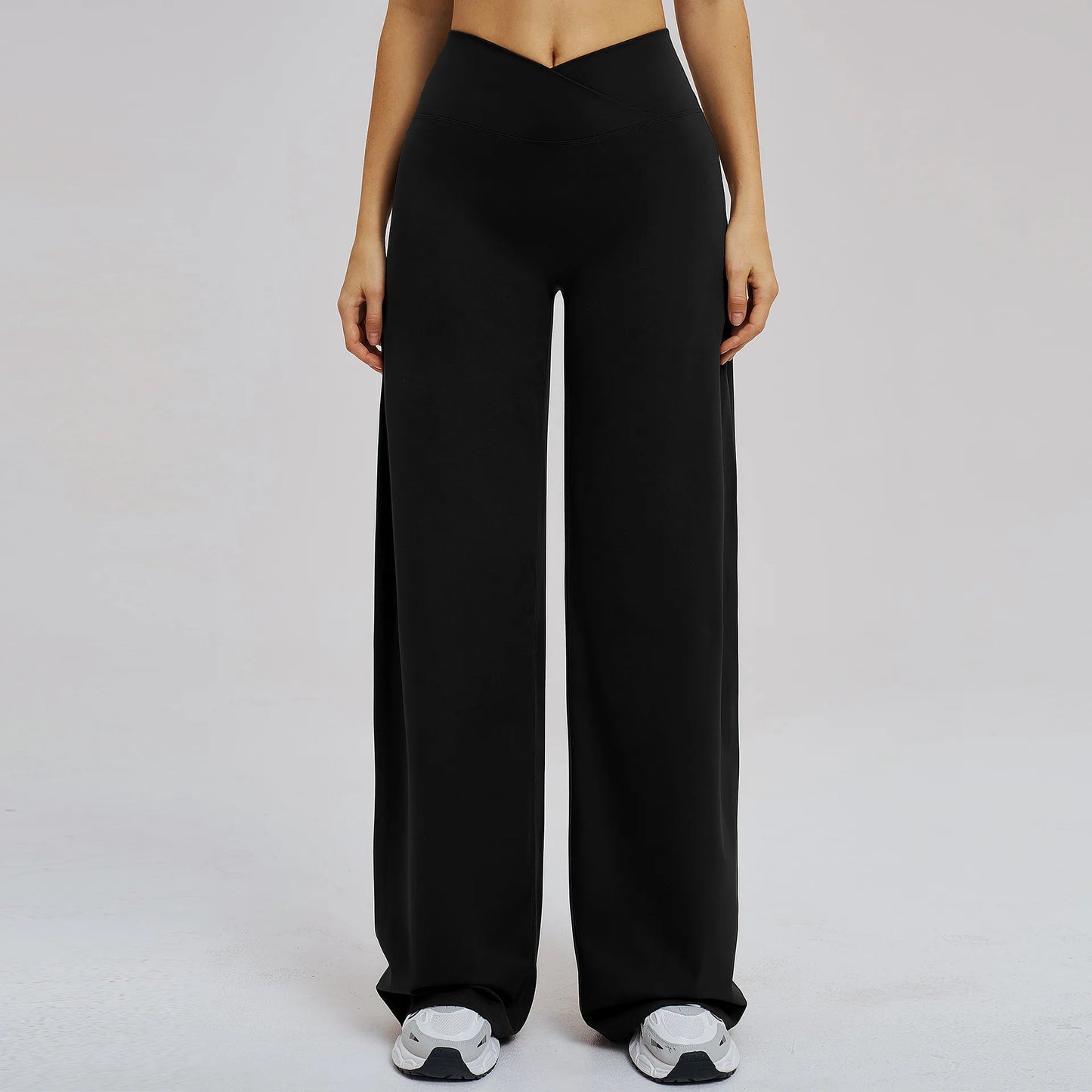 Wide Leg Crossed Waist Yoga Pants