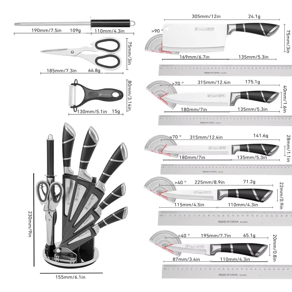 Stainless Steel Kitchen Knife Set
