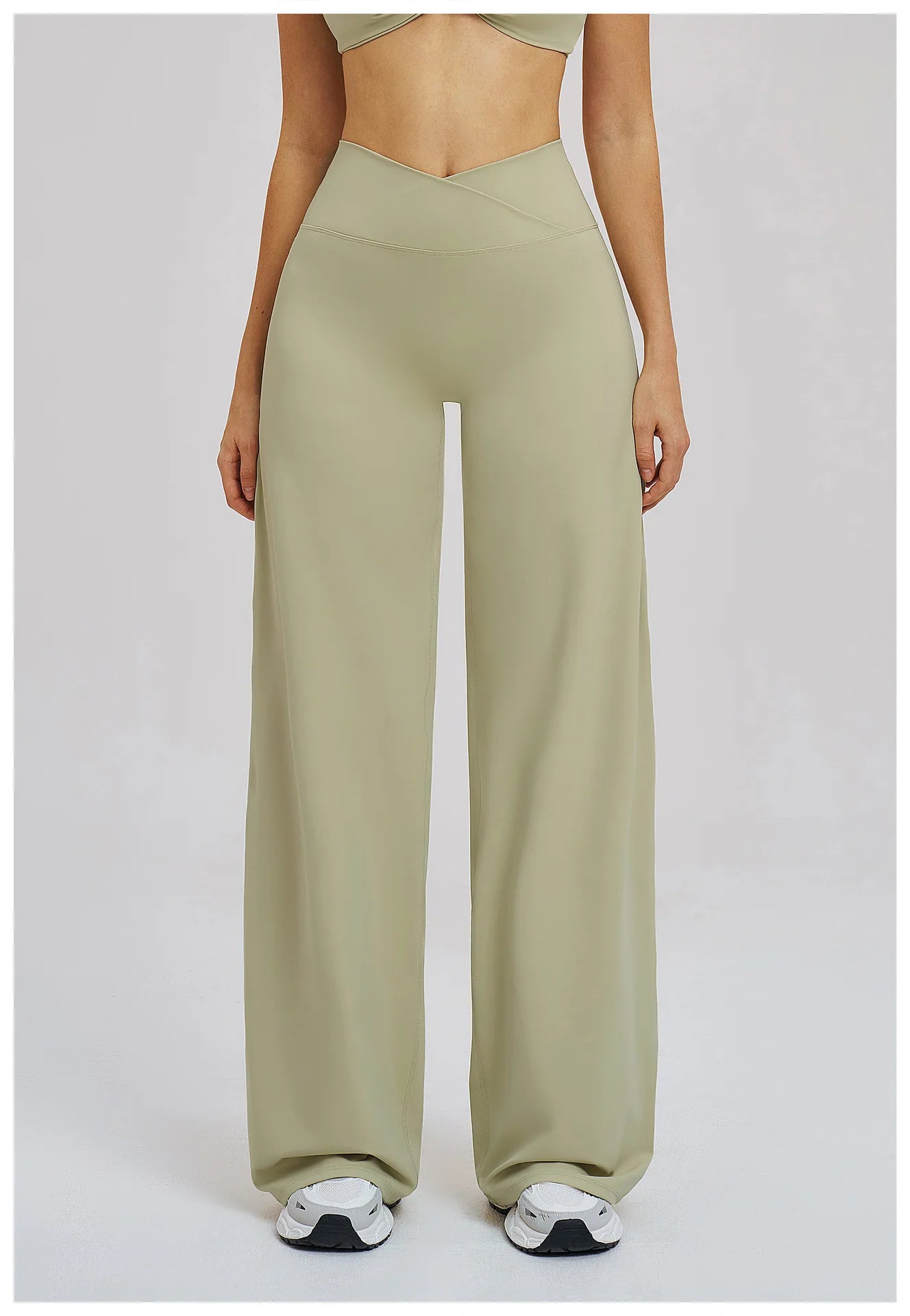 Wide Leg Crossed Waist Yoga Pants