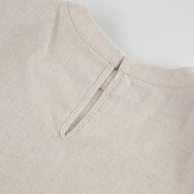 Linen Crop & Pants Set