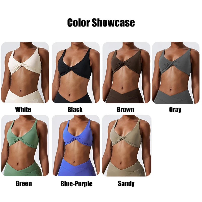 Front Twist Sports Bra