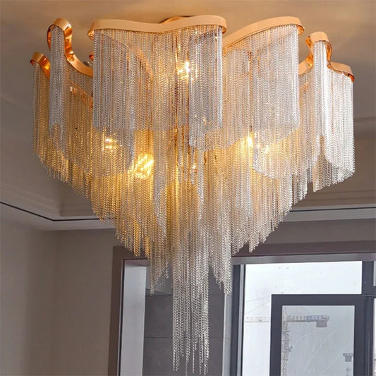 Dripping Chain Chandelier