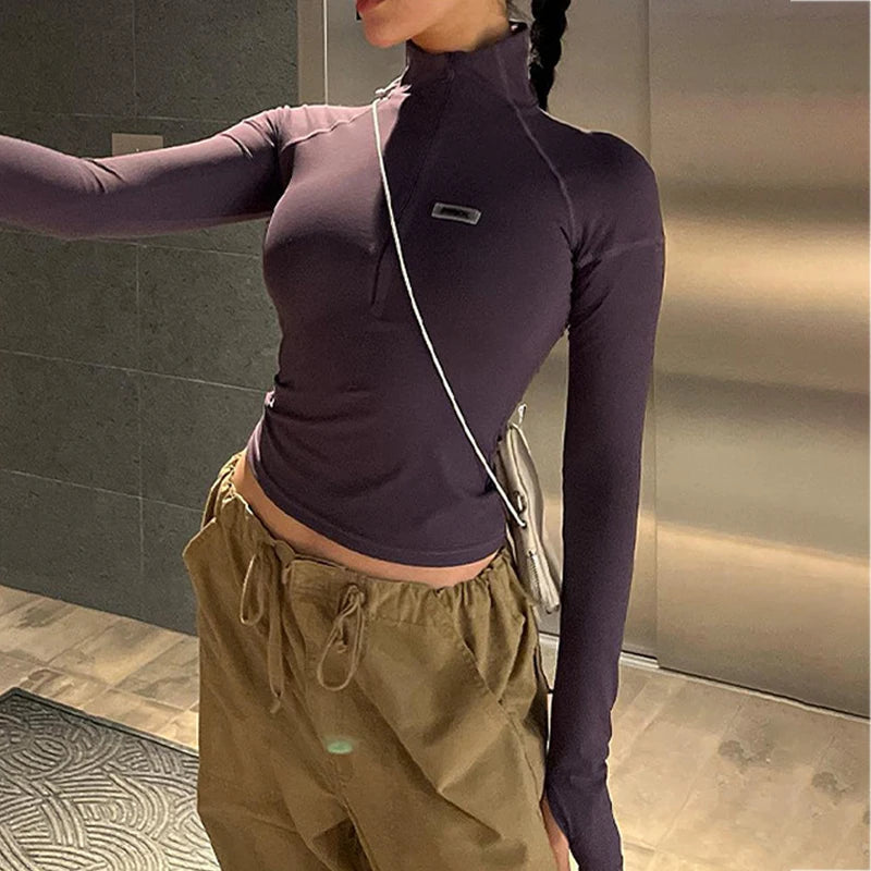 Y2K Zip Long Sleeve