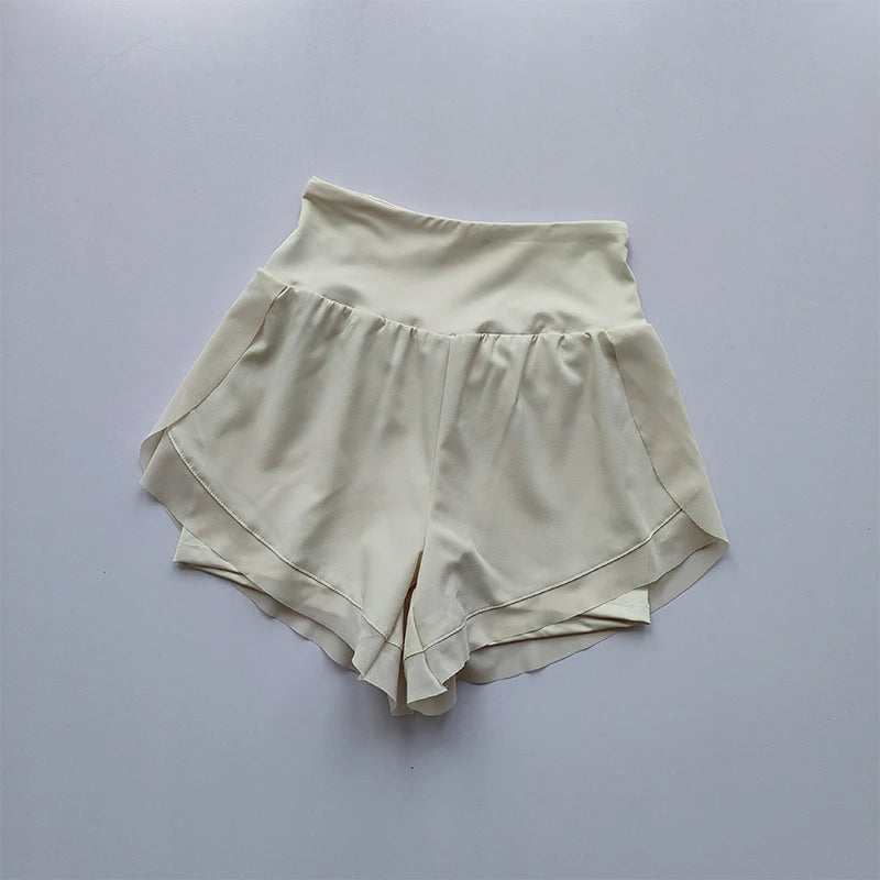 High-Waisted Sports Shorts