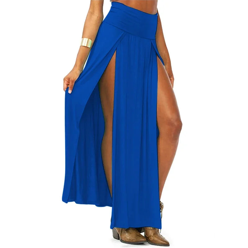 Double Slit Maxi Skirt
