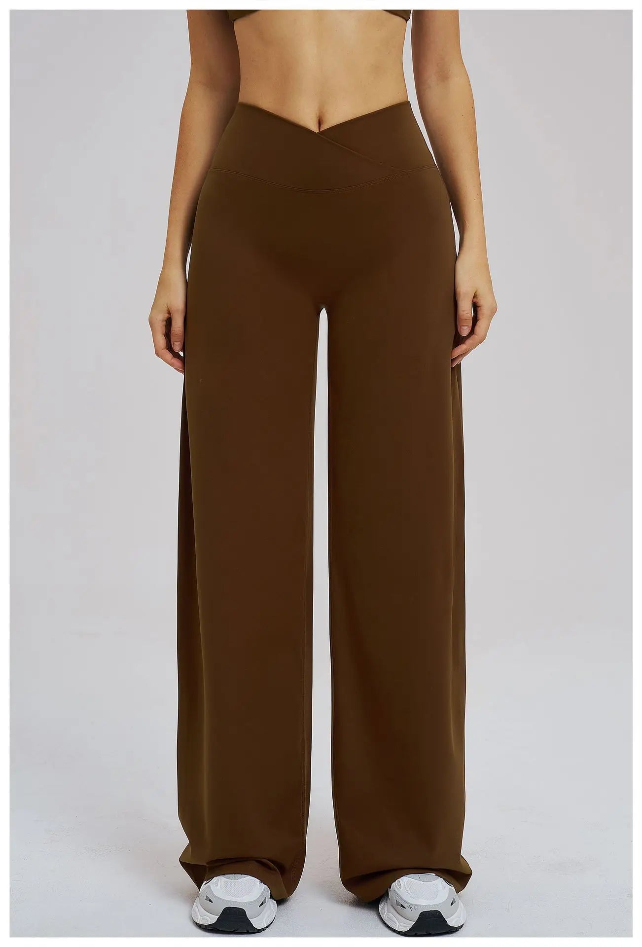 Wide Leg Crossed Waist Yoga Pants