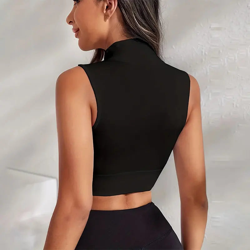 Seamless Zip crop top