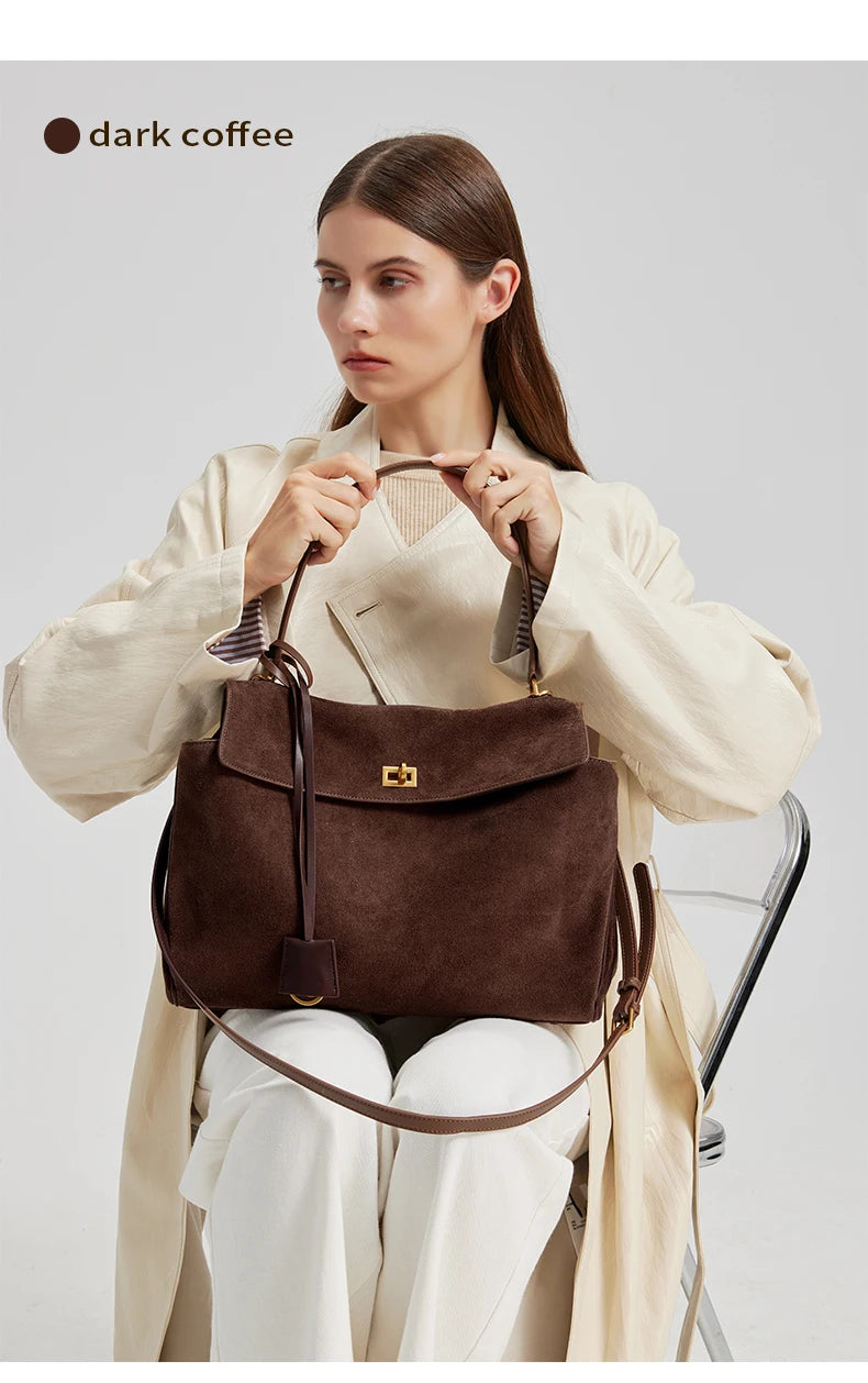 Suede genuine leather Bag
