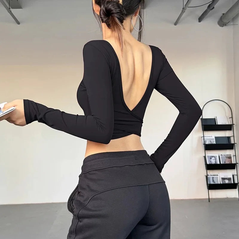 Cross Back Yoga Crop