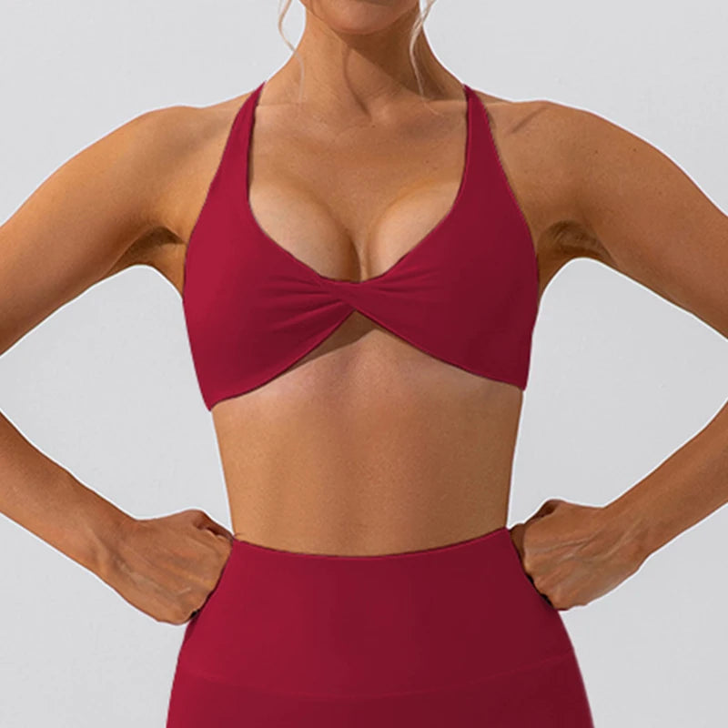 Cross Back Yoga Bra