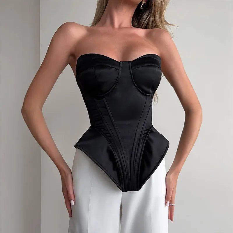 Silk Corset Top