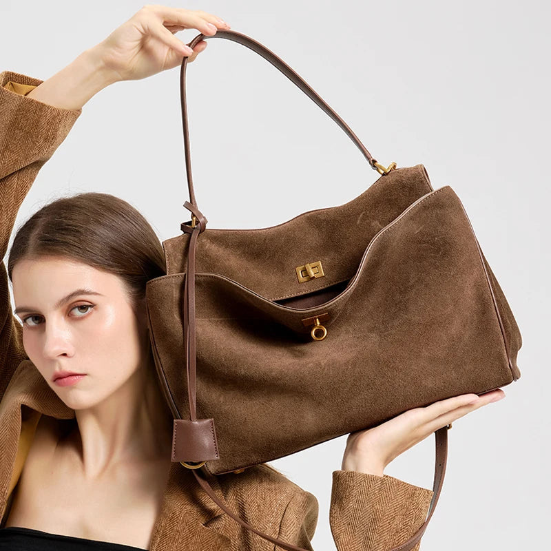 Suede genuine leather Bag