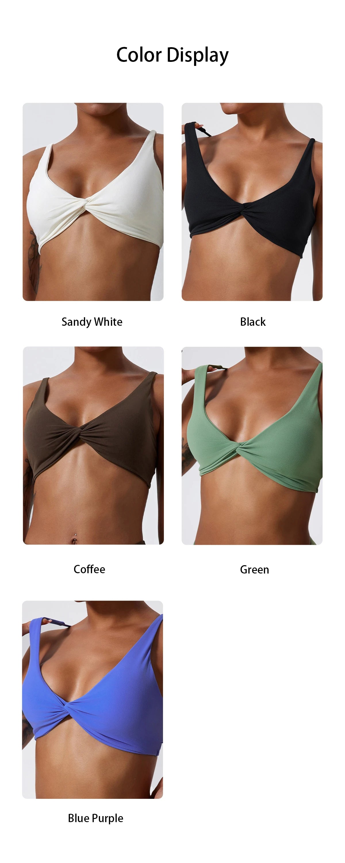 Front Twist Sports Bra