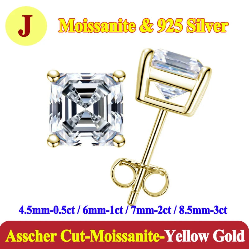 0.5-3 Carat Moissanite Studs