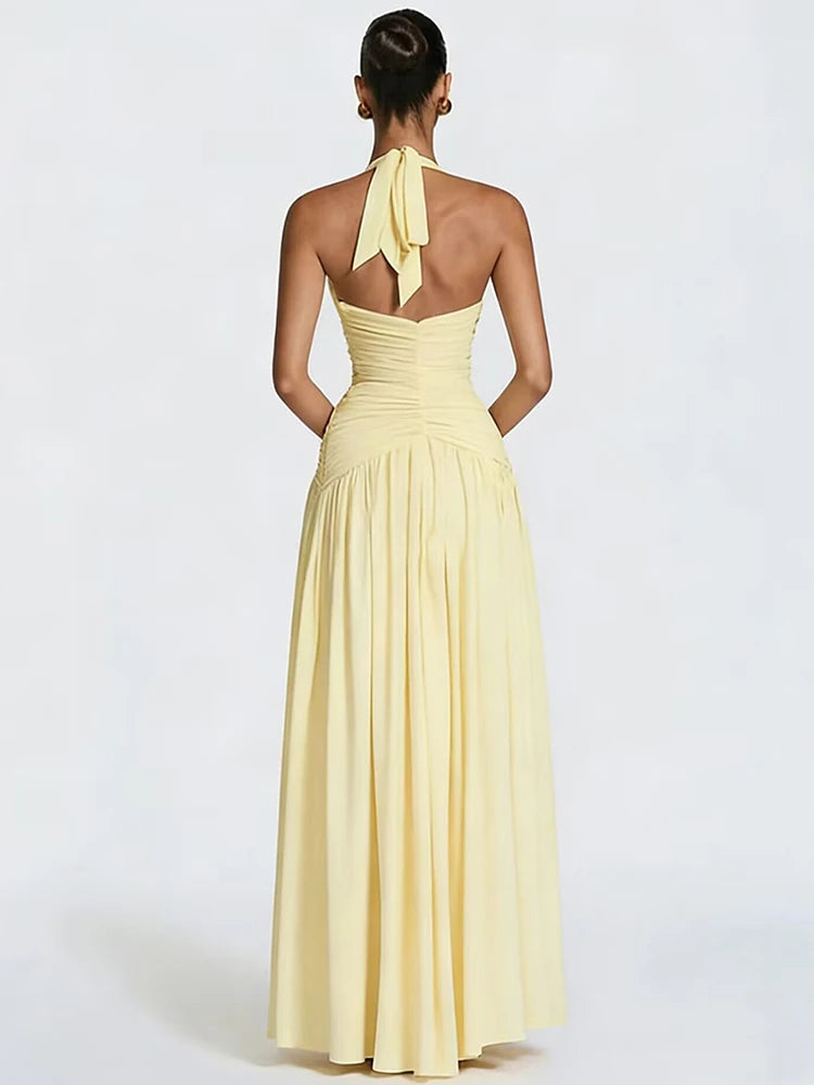 Deep V Maxi Dress