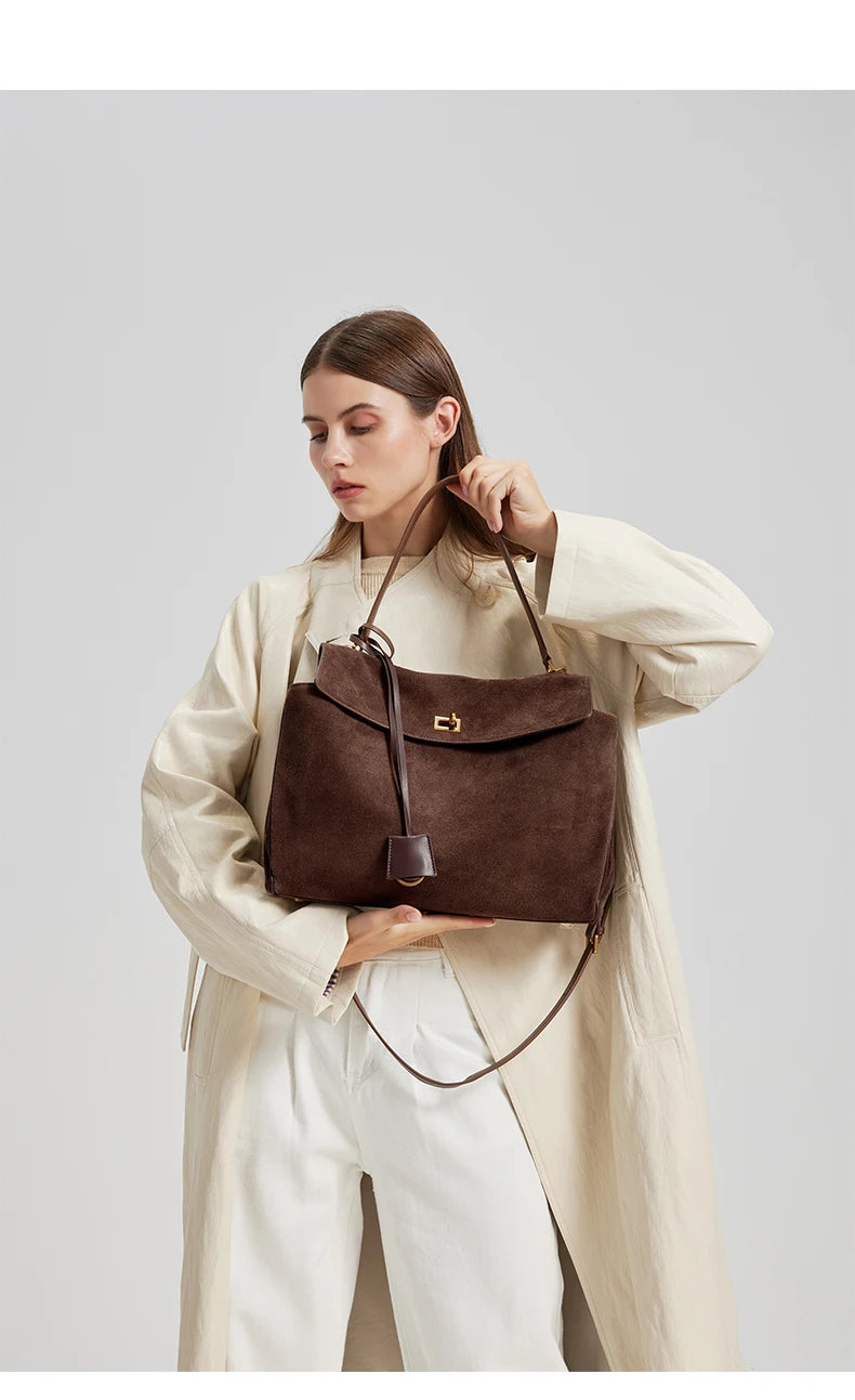 Suede genuine leather Bag