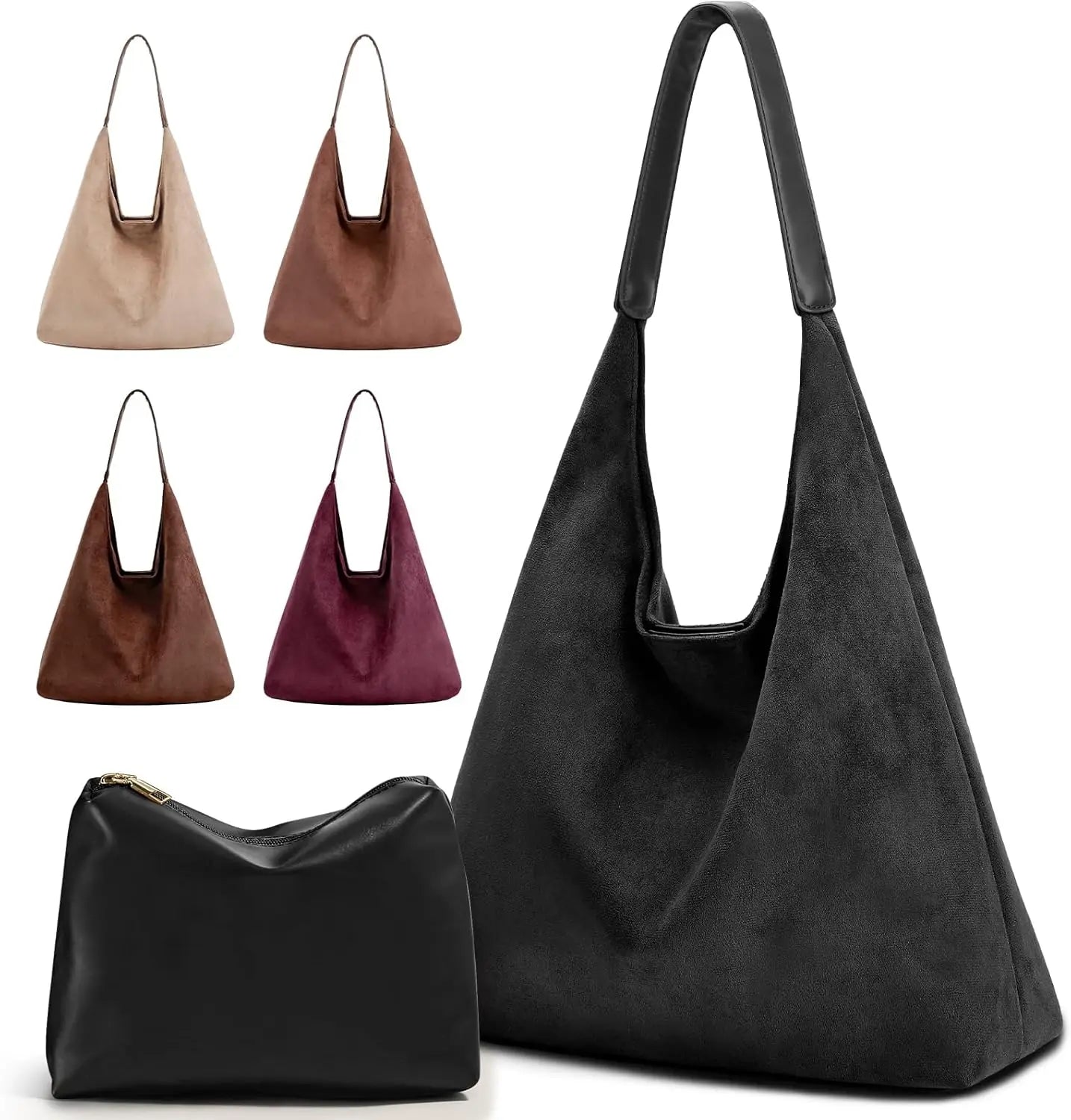 Vintage Suede Tote Bag