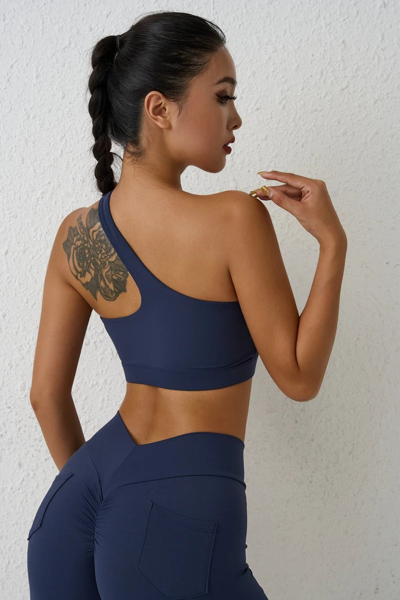 One-Shoulder Sports Bra