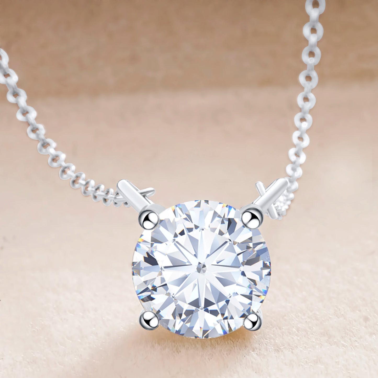 Moissanite Solitaire Pendant
