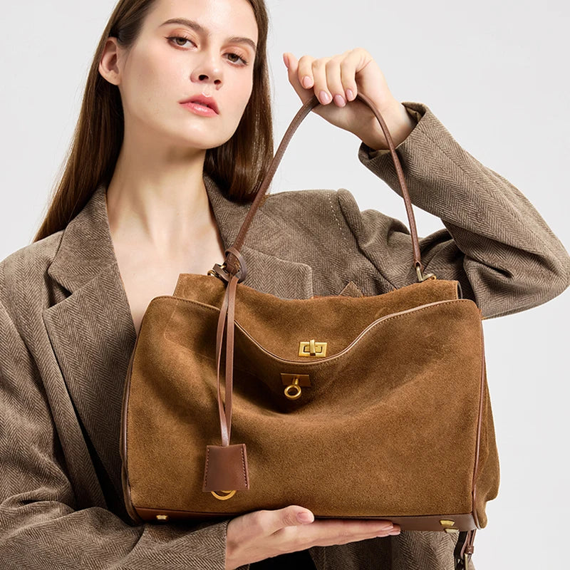 Suede genuine leather Bag