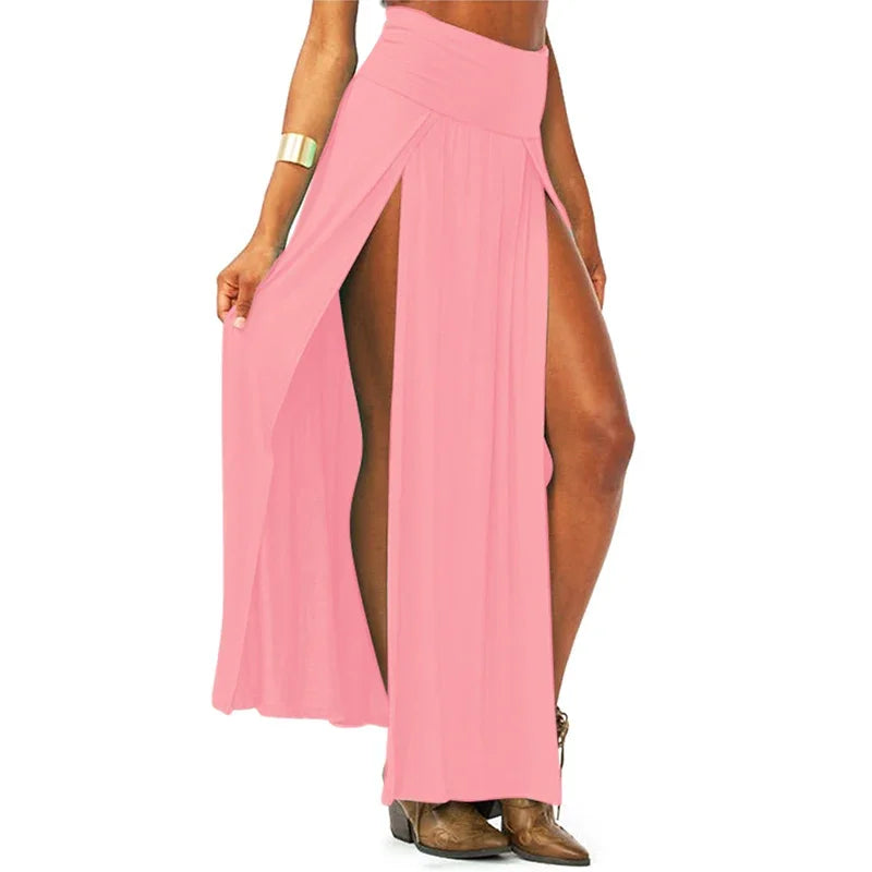 Double Slit Maxi Skirt