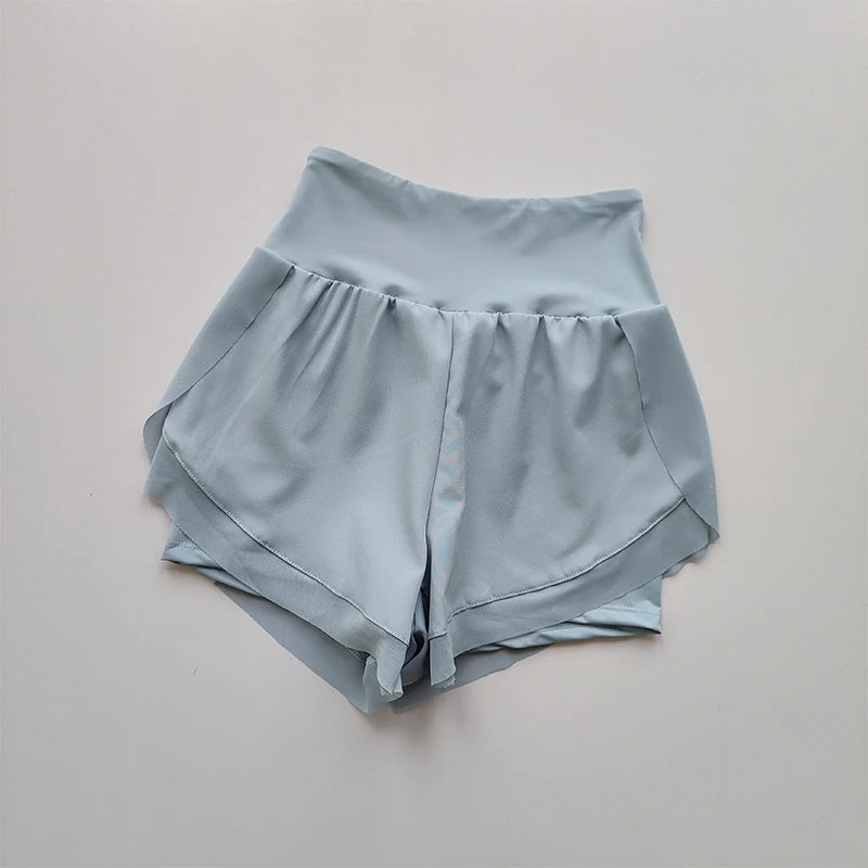 High-Waisted Sports Shorts
