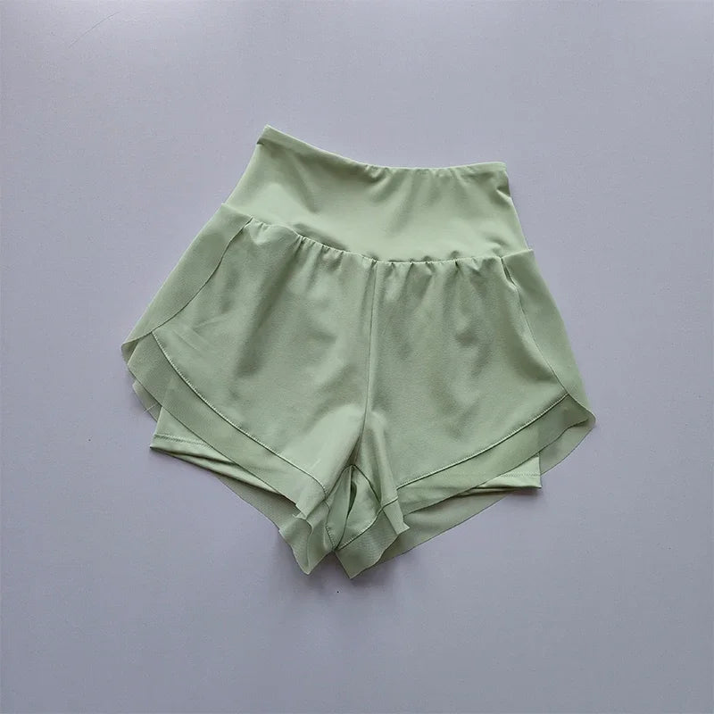 High-Waisted Sports Shorts