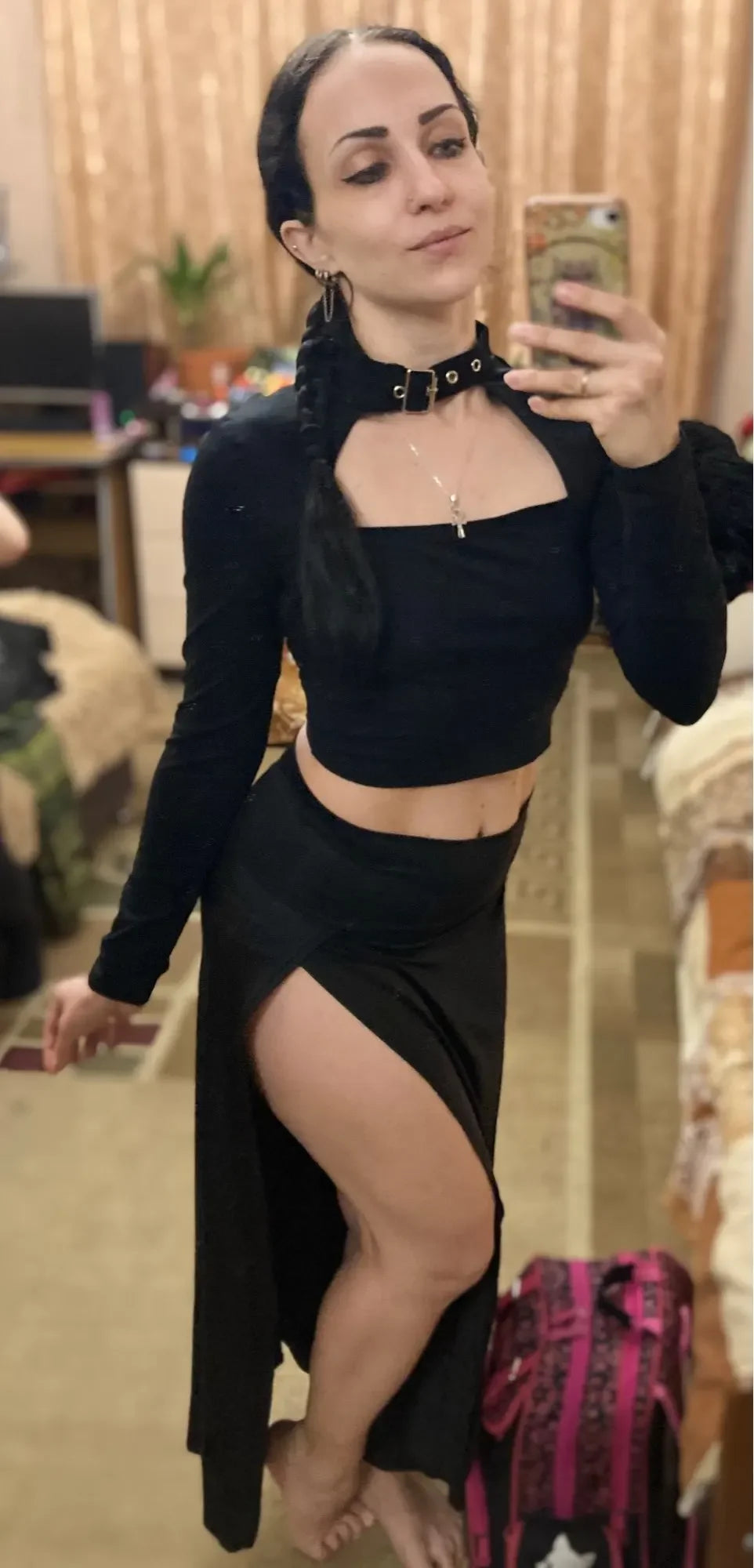 Double Slit Maxi Skirt