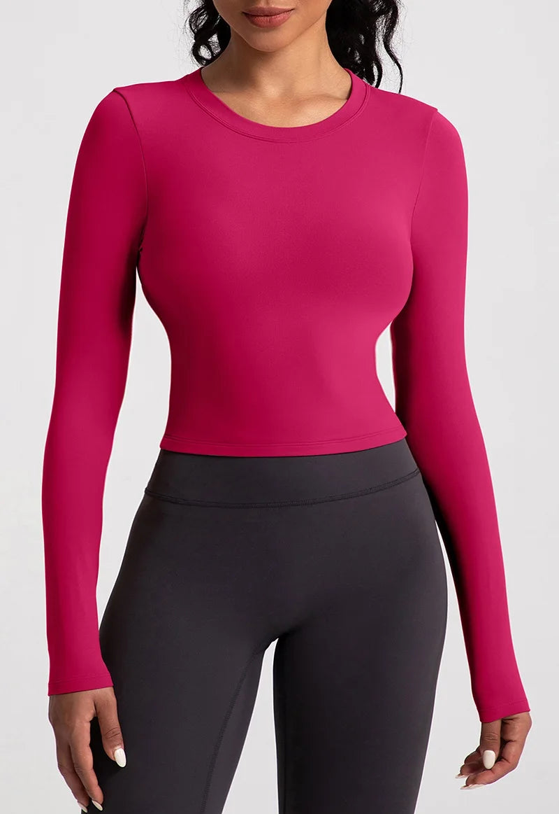 Breathable Backless Sports Crop