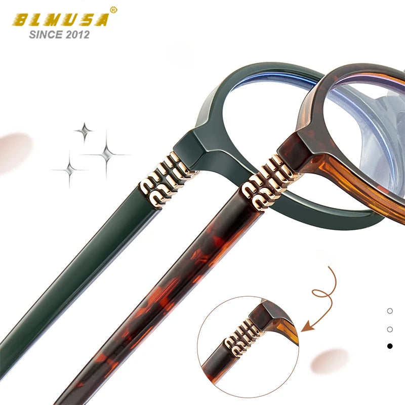 Retro Anti Blue Ray Photochromic Myopia Glasses