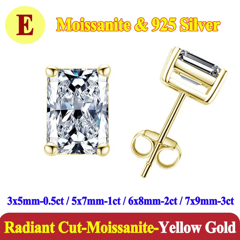 0.5-3 Carat Moissanite Studs