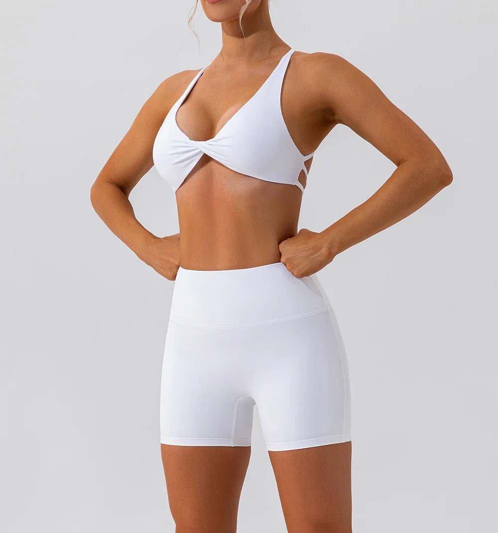 Cross Back Yoga Bra