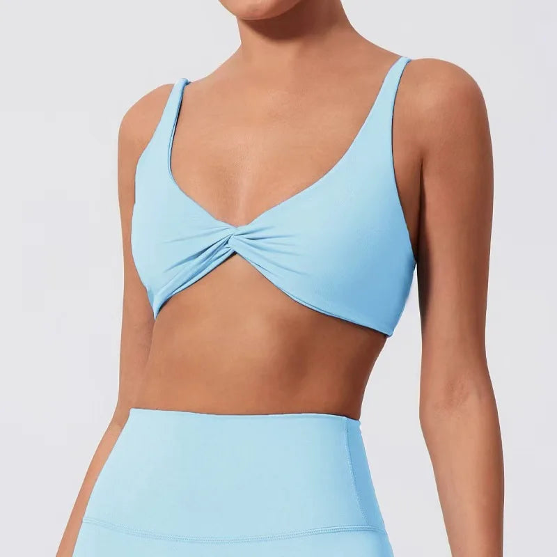 Front Twist Sports Bra