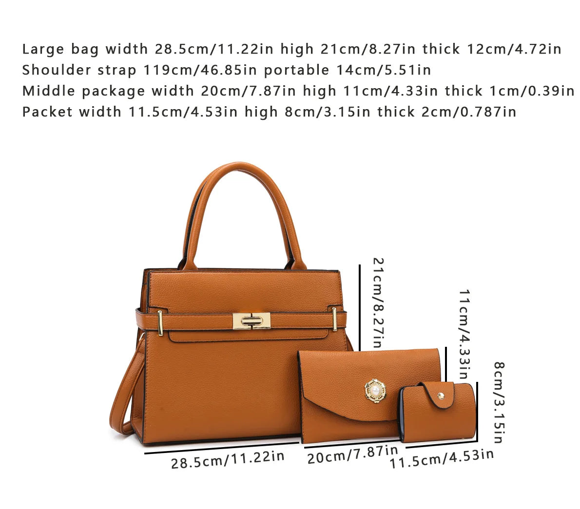Vanderwah Large Capacity Bag or Set