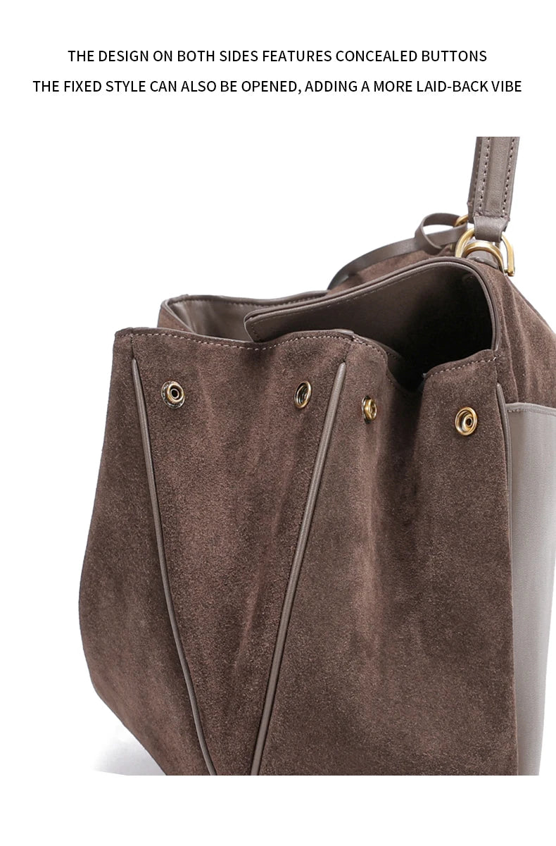 Suede genuine leather Bag