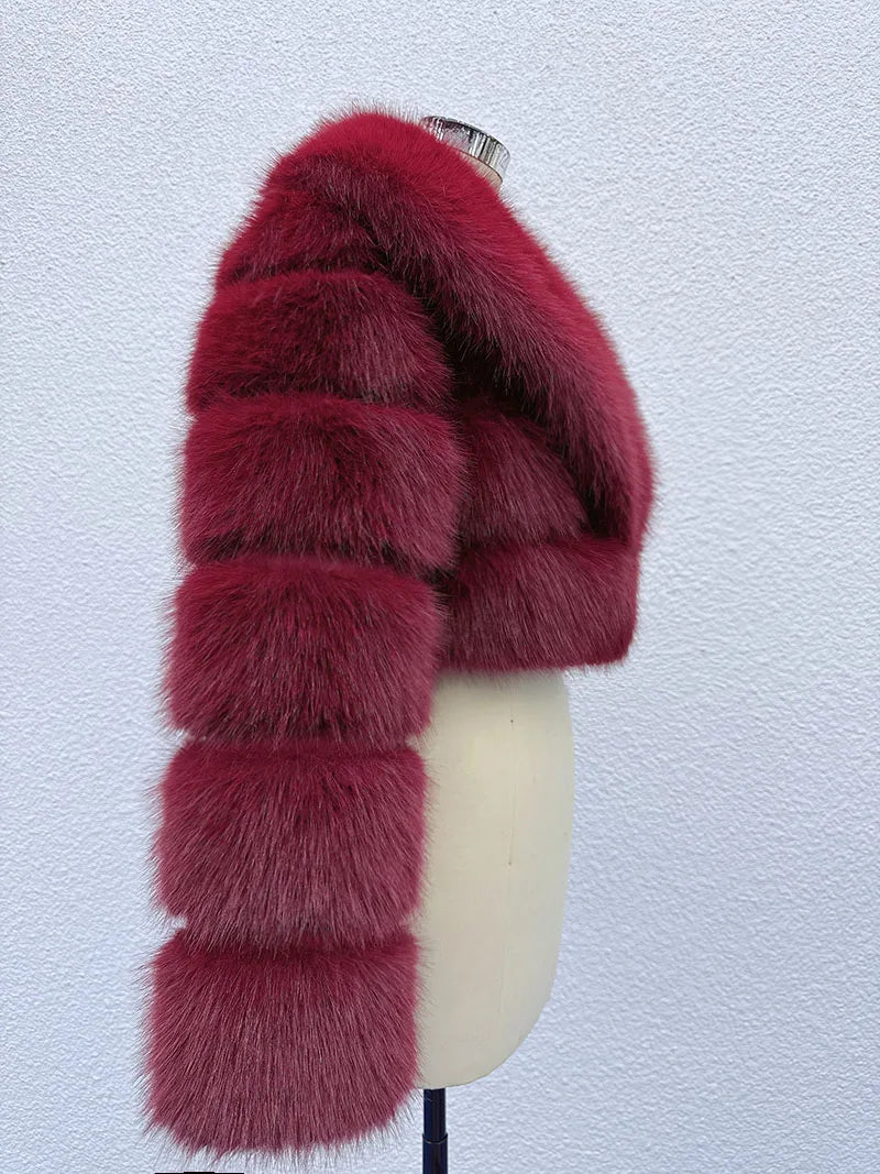 Cropped Faux Fur Coat