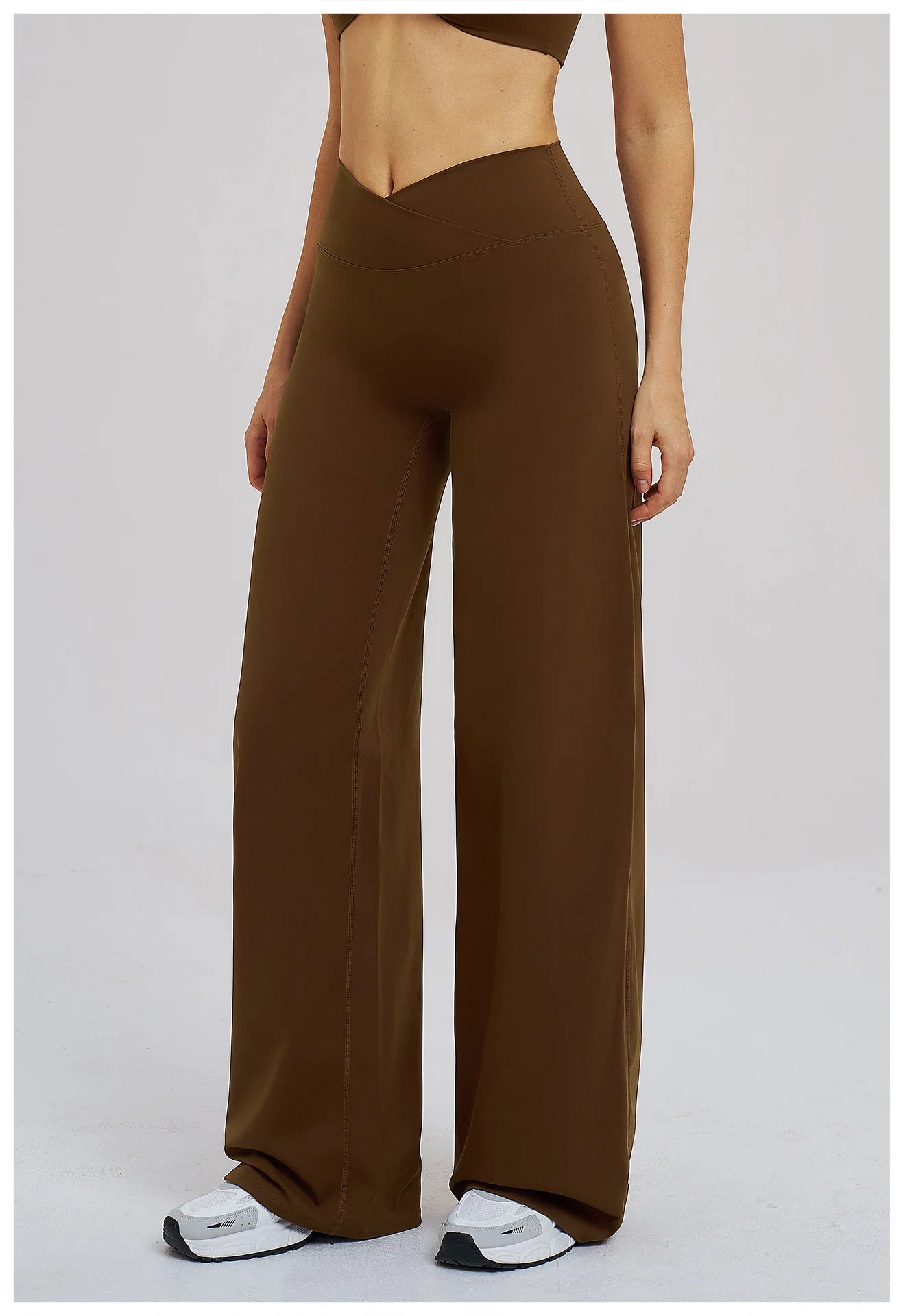 Wide Leg Crossed Waist Yoga Pants