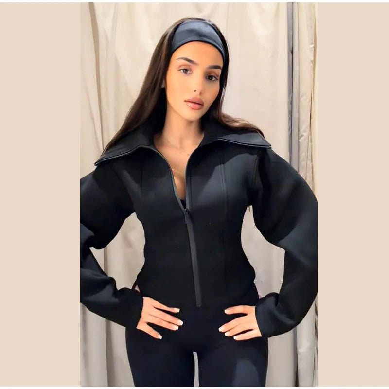 Wide Sleeve Fitted Jacket