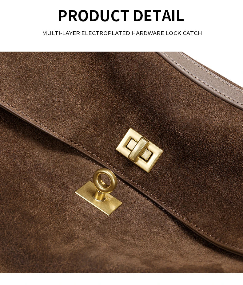 Suede genuine leather Bag