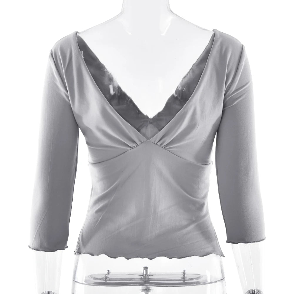 Deep V Quater Sleeve