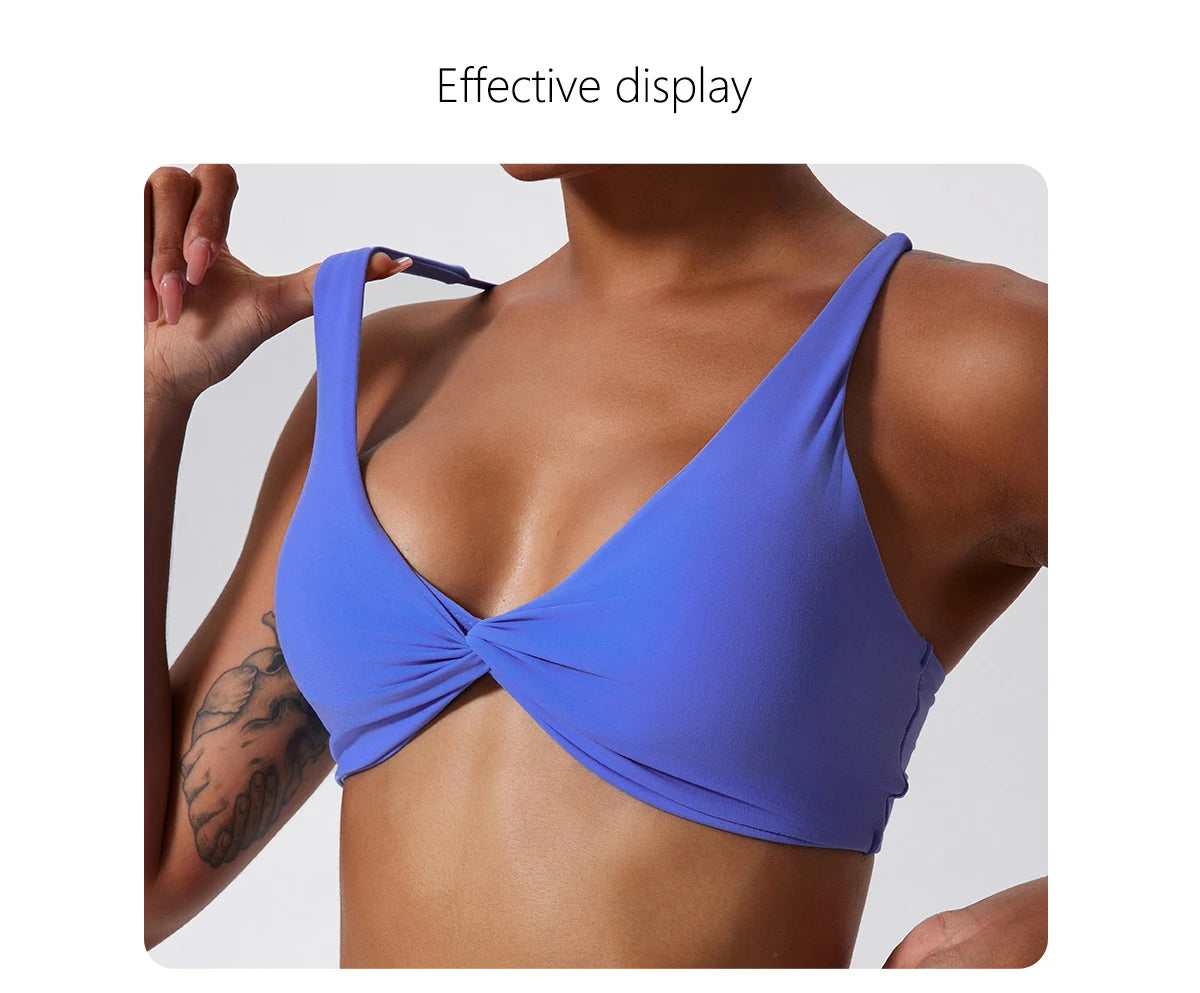 Front Twist Sports Bra