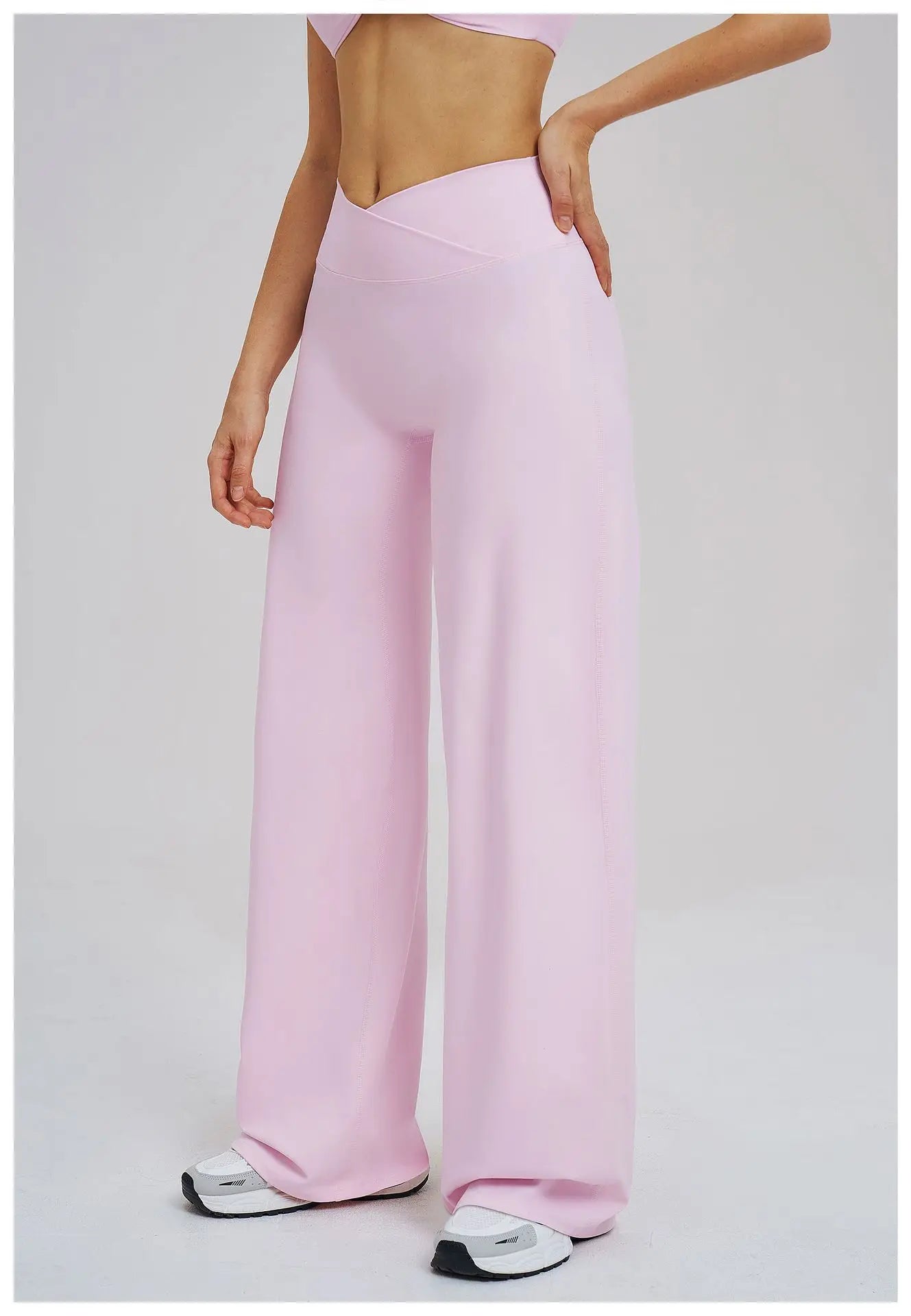 Wide Leg Crossed Waist Yoga Pants