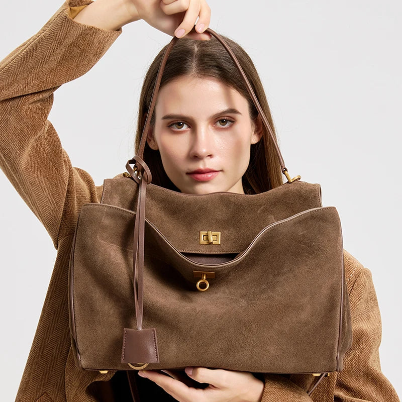 Suede genuine leather Bag