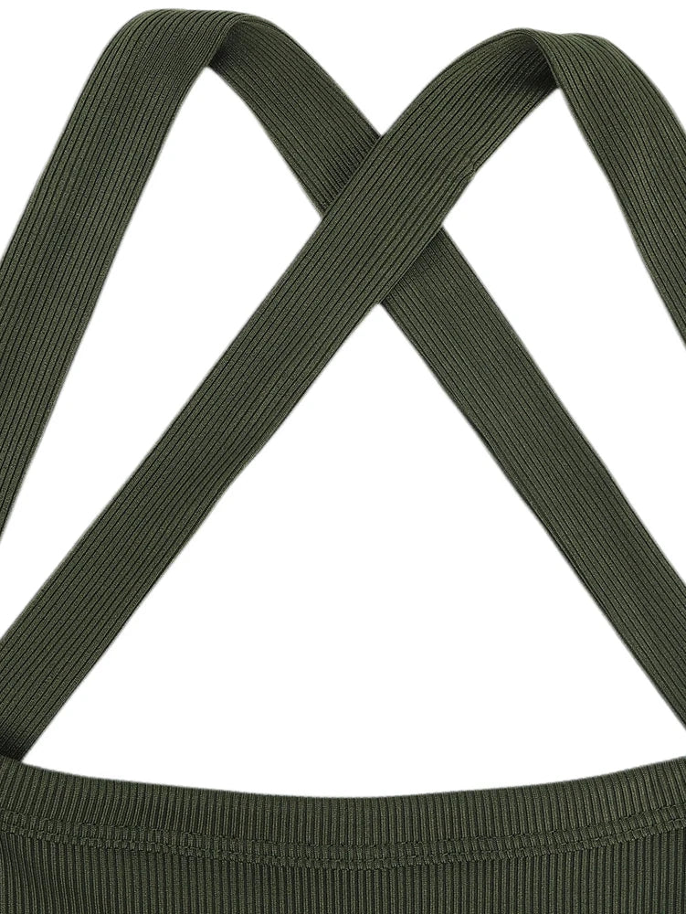 Cross Shoulder Crop Top