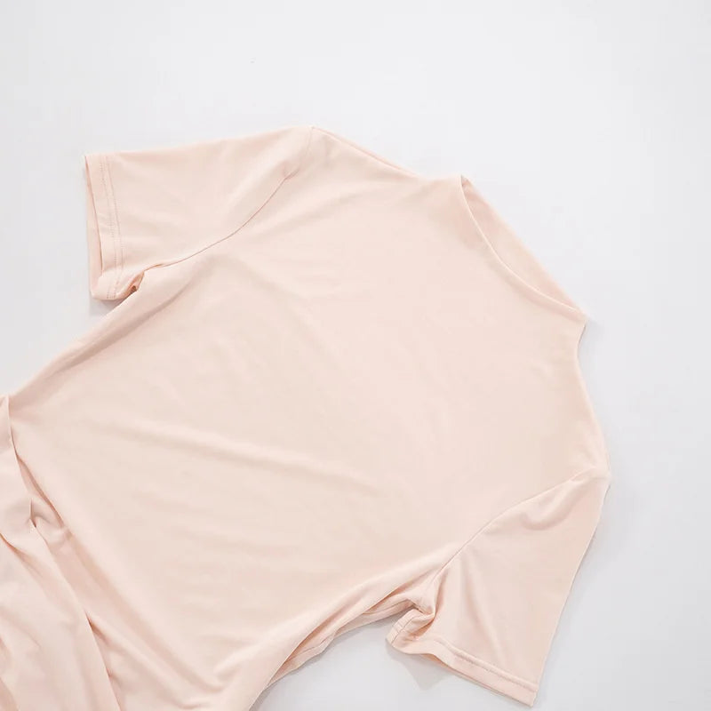 Hollowed Out Short Sleeve Mini